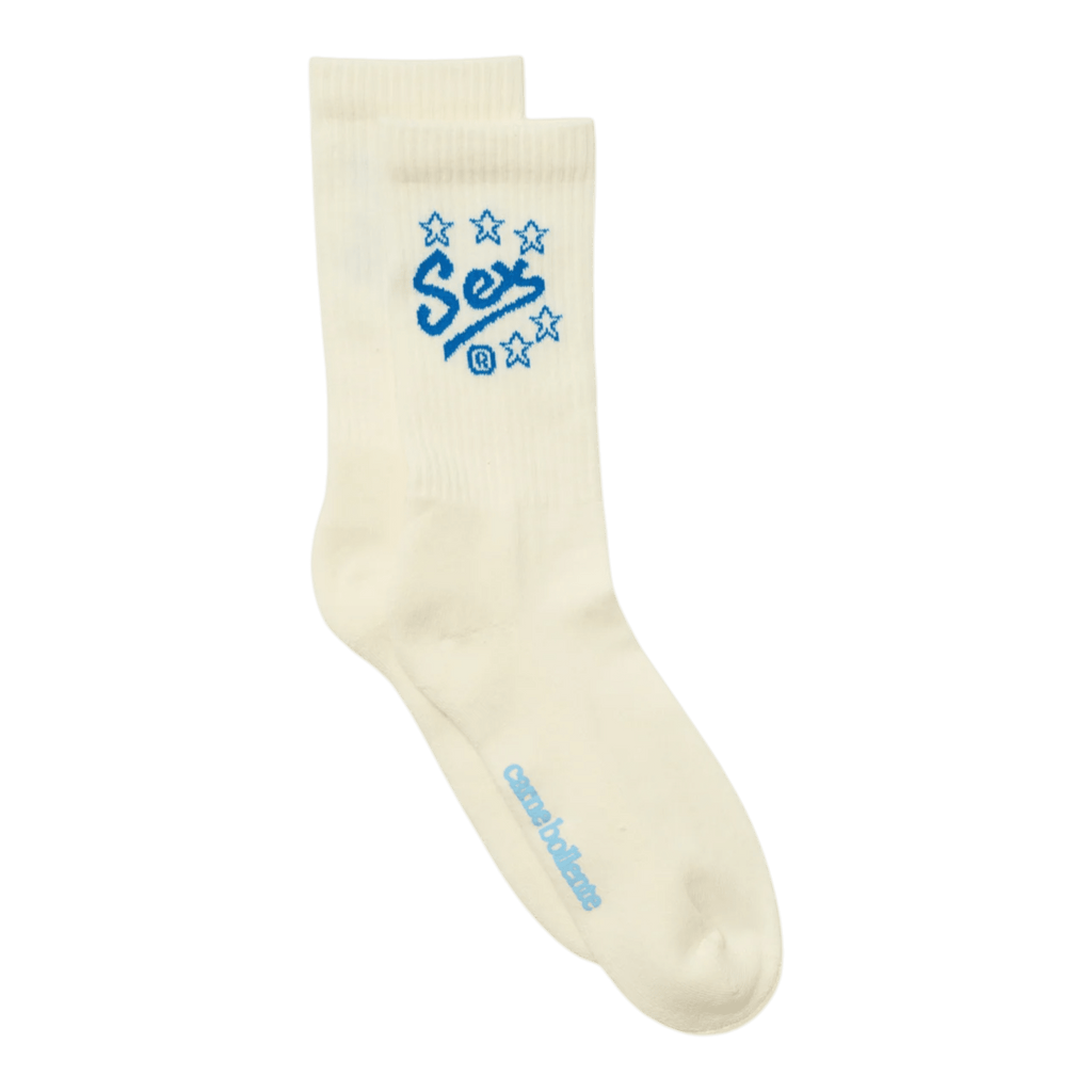 Carne Bollente Shocks Socks - White Socks Carne Bollente 