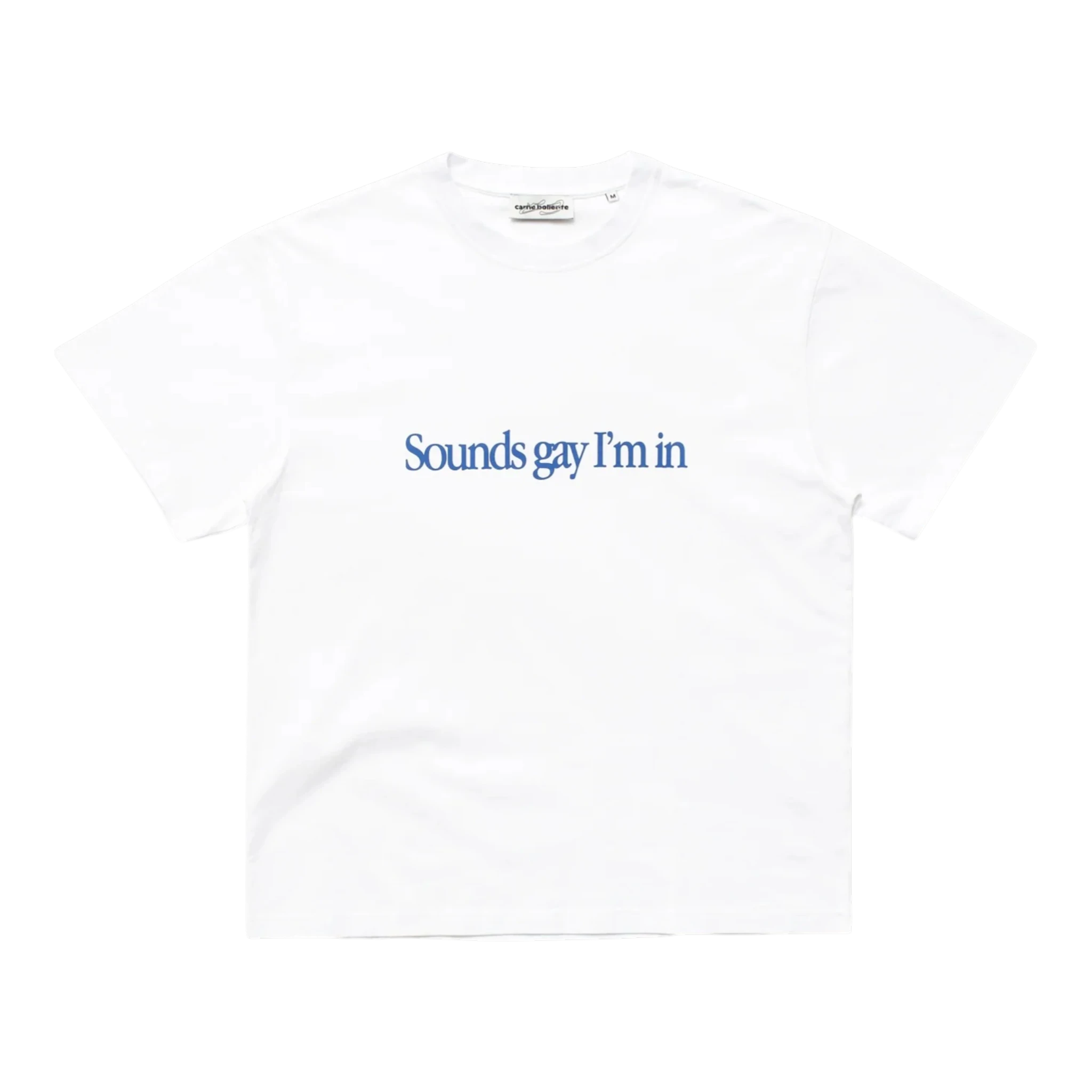 Carne Bollente Simply Sounds Gay T-shirt - White T-shirt Carne Bollente 