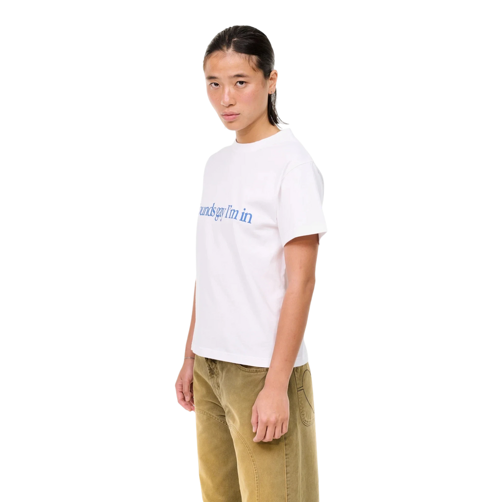 Carne Bollente Simply Sounds Gay T-shirt - White T-shirt Carne Bollente 