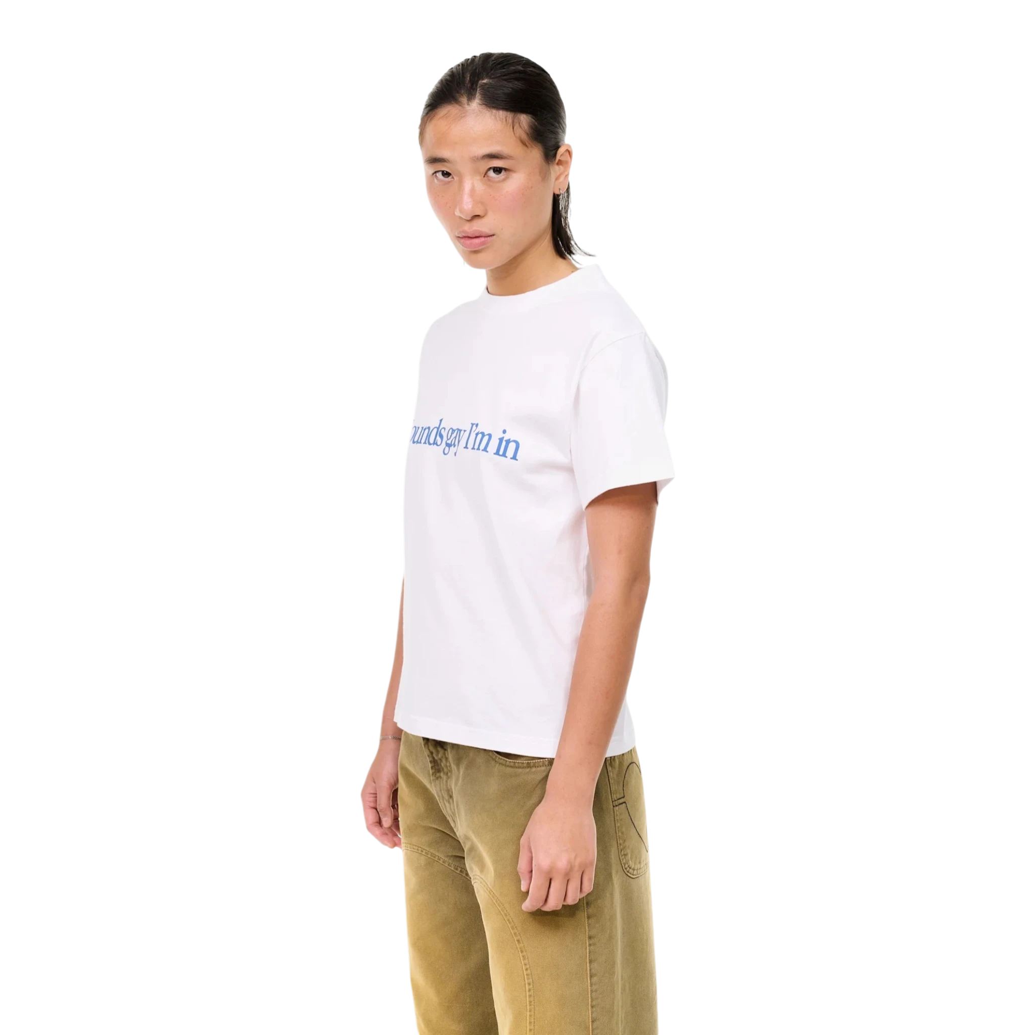 Carne Bollente Simply Sounds Gay T-shirt - White T-shirt Carne Bollente 