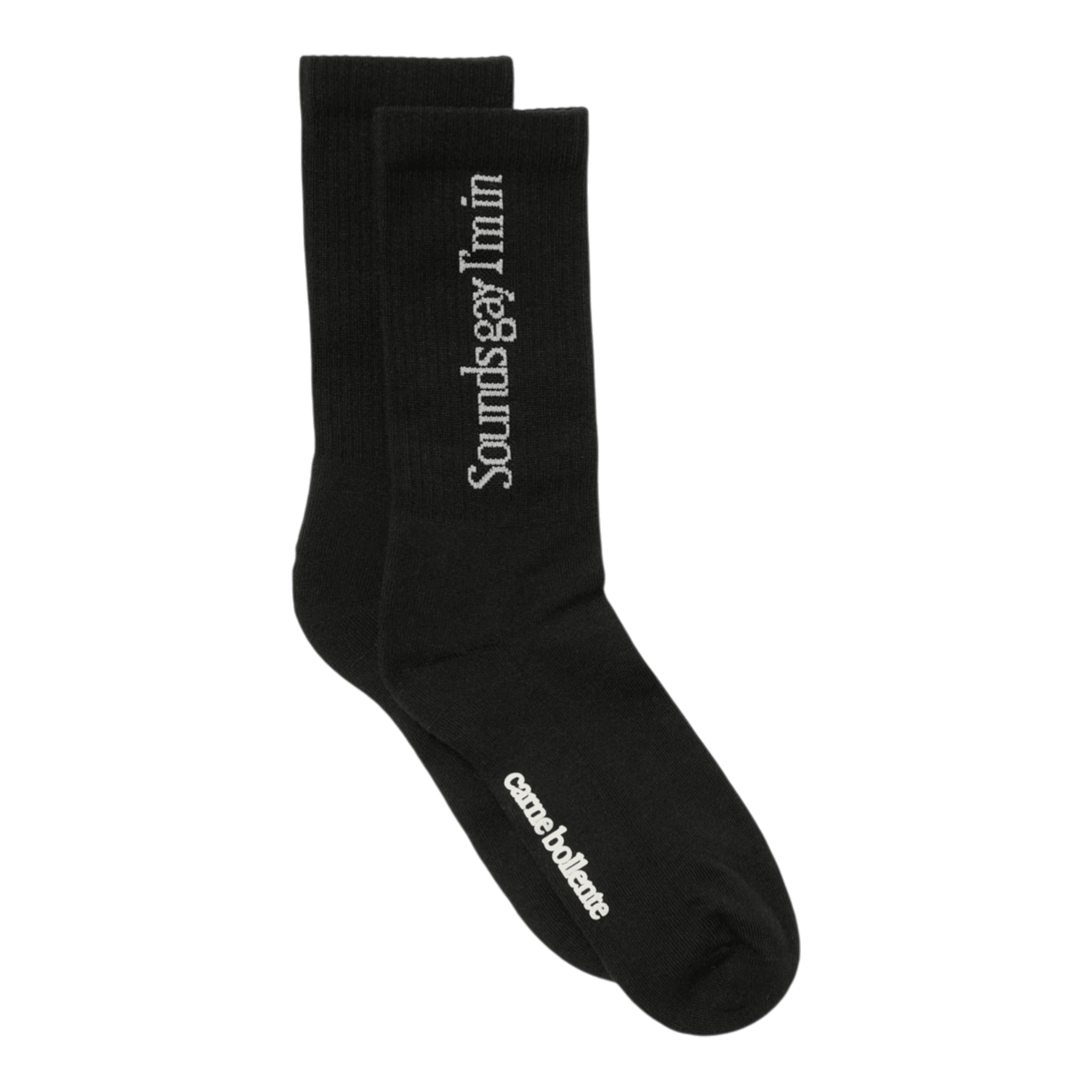Carne Bollente Smells Gay I'm In Socks - Black Socks Carne Bollente 