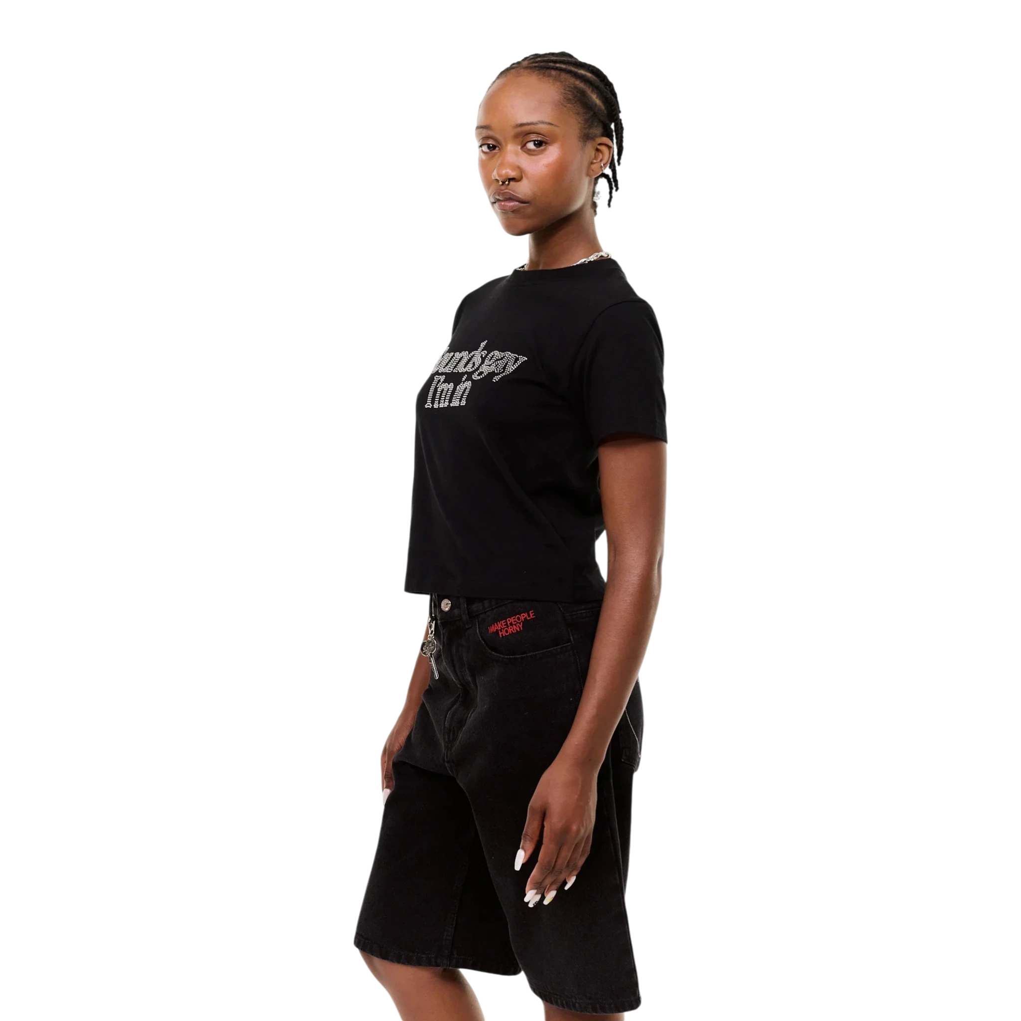 Carne Bollente Sound´s Gay, I'm In Baby! T-shirt - Black T-shirt Carne Bollente 