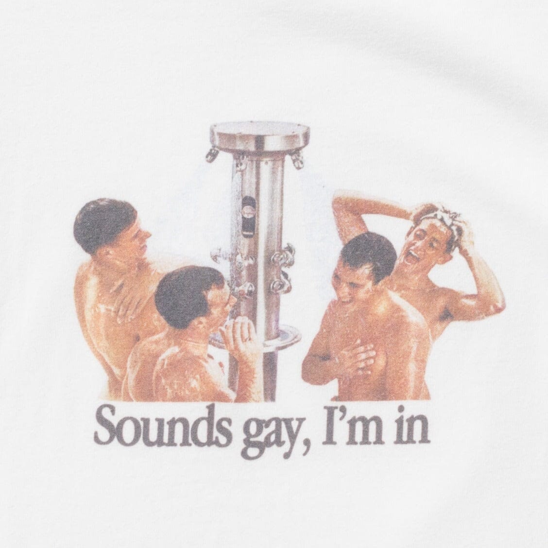 Carne Bollente Sounds Gay, I'm In T-Shirt - White T-shirt Carne Bollente 