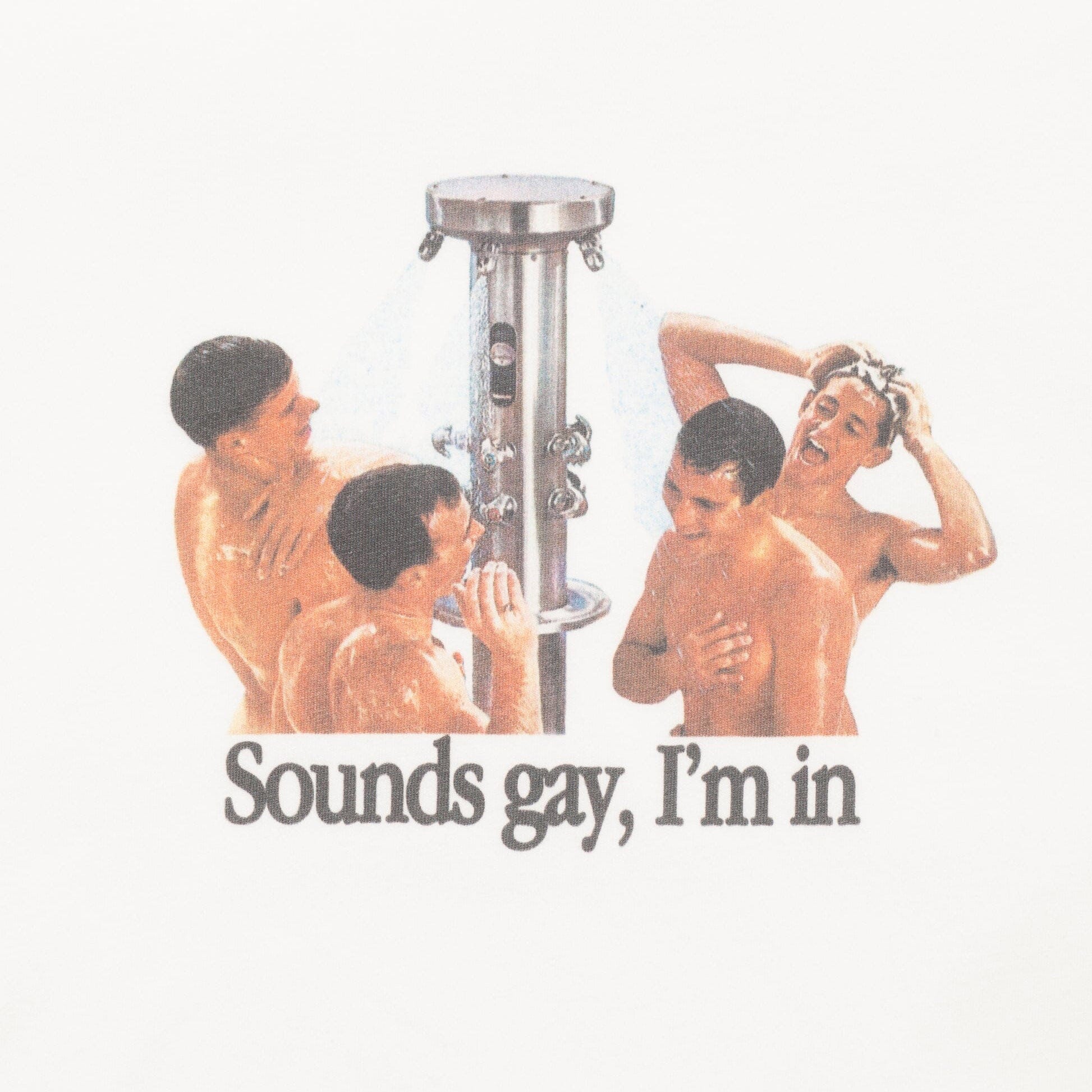 Carne Bollente Sounds Gay, I'm In T-shirt - White T-shirt Carne Bollente 