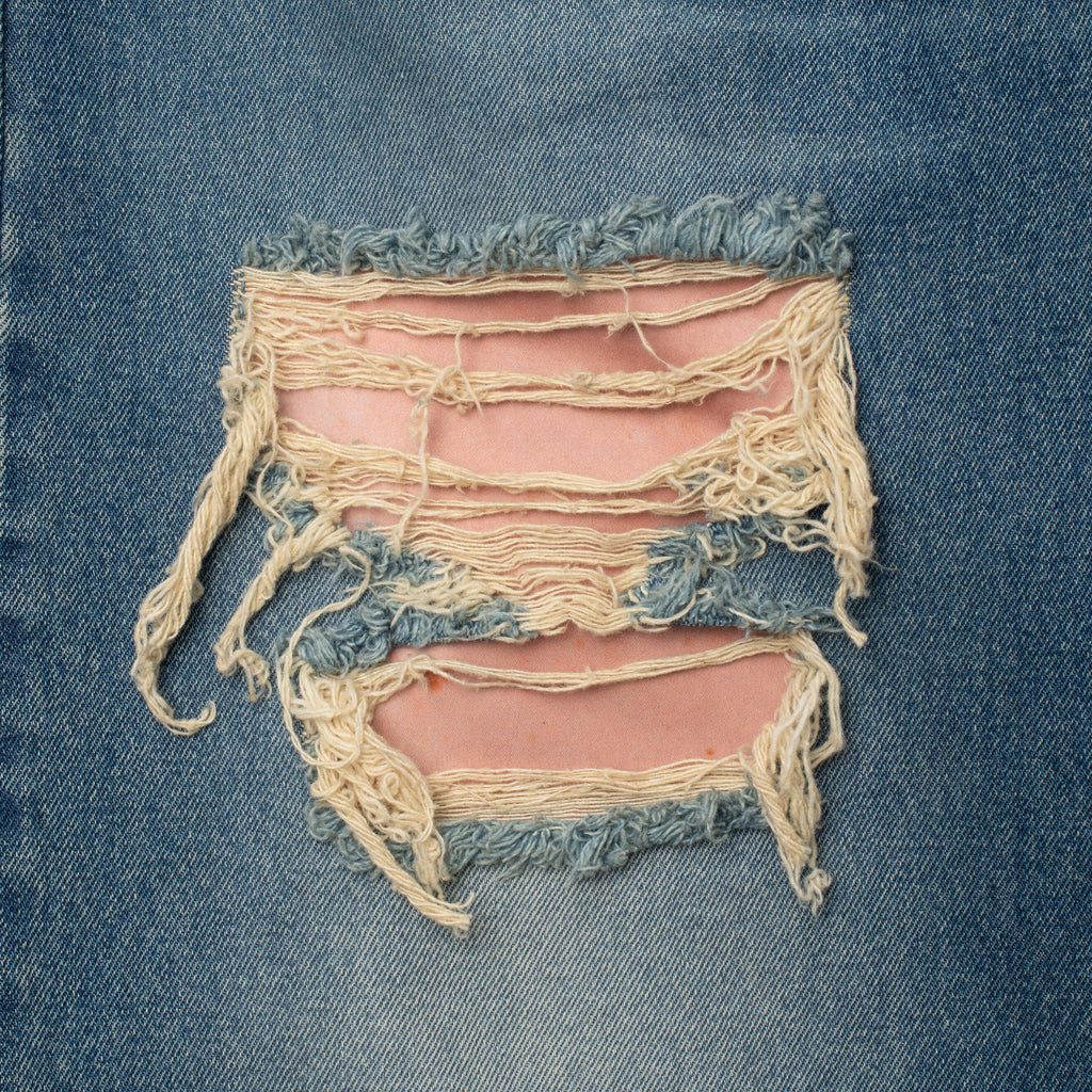 Carne Bollente Tattoo Tease Pants - Washed-Light Blue Pants Carne Bollente 