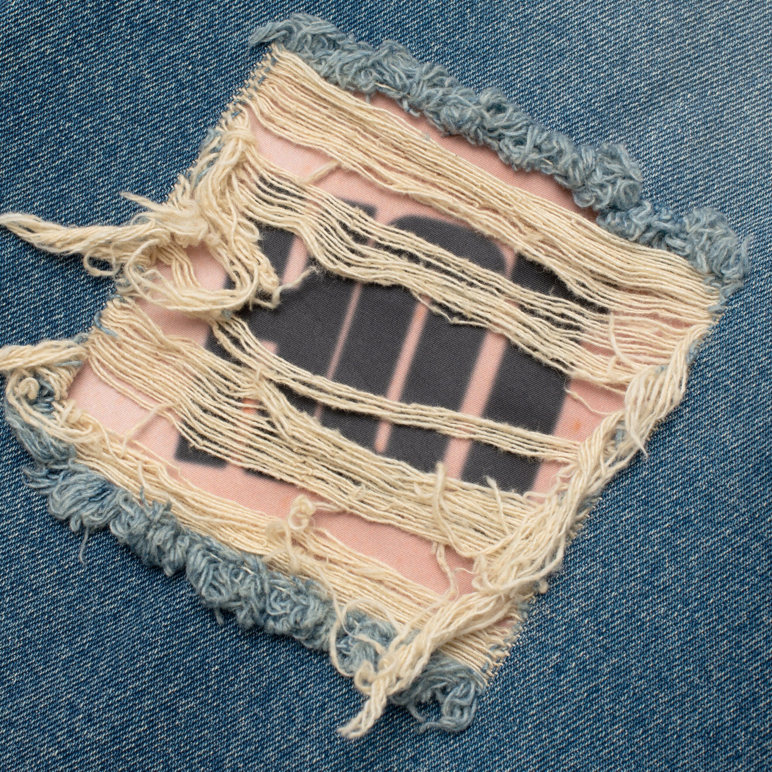 Carne Bollente Tattoo Tease Pants - Washed-Light Blue Pants Carne Bollente 