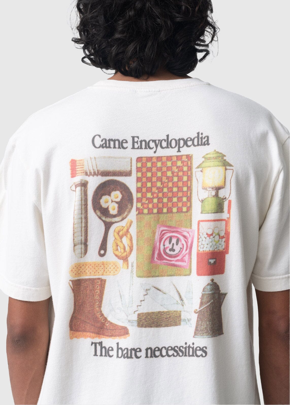 Carne Bollente The Bare Necessities T-Shirt - Cream T-shirt Carne Bollente 