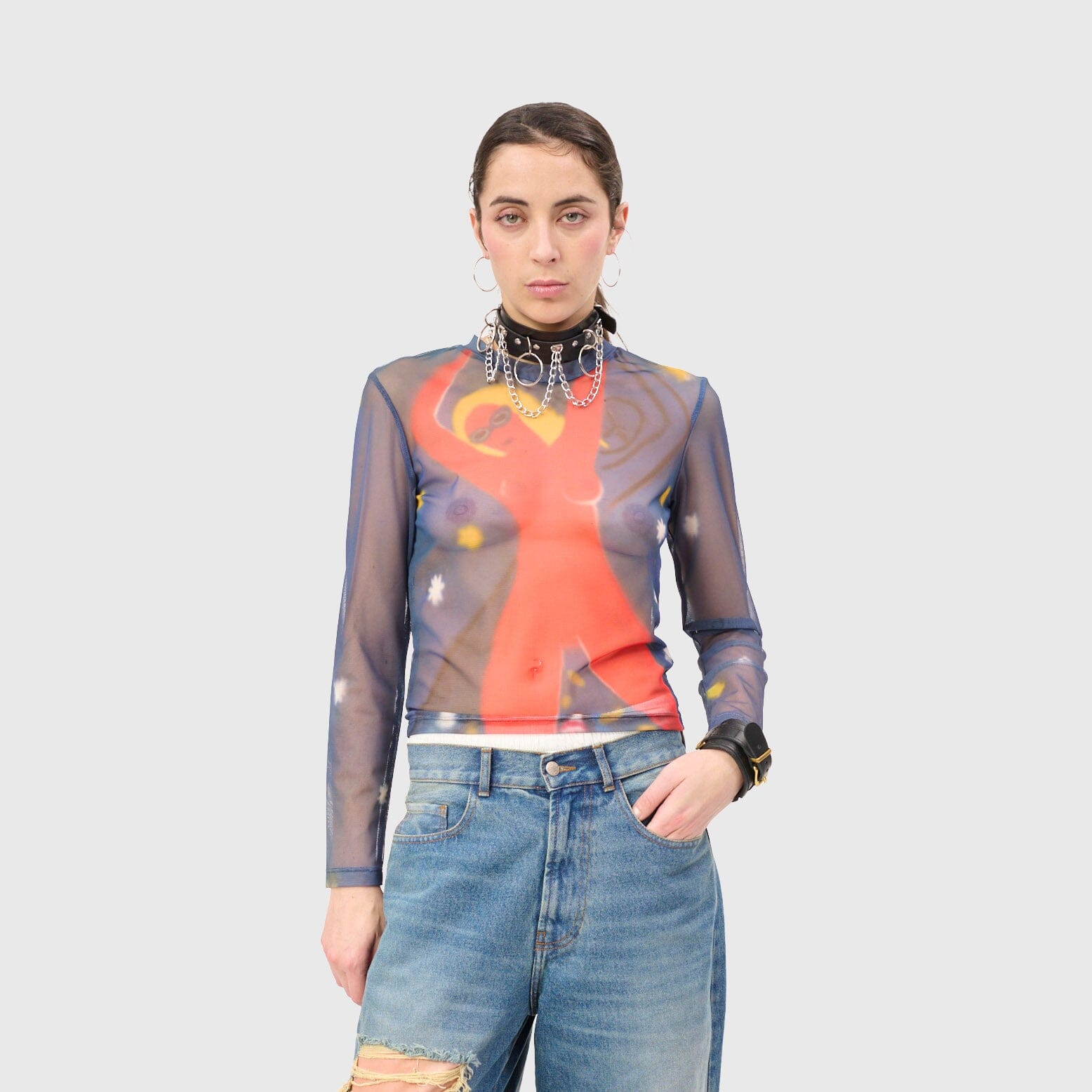 Carne Bollente They Call Her Carmen Top - Allover Longsleeve Carne Bollente 