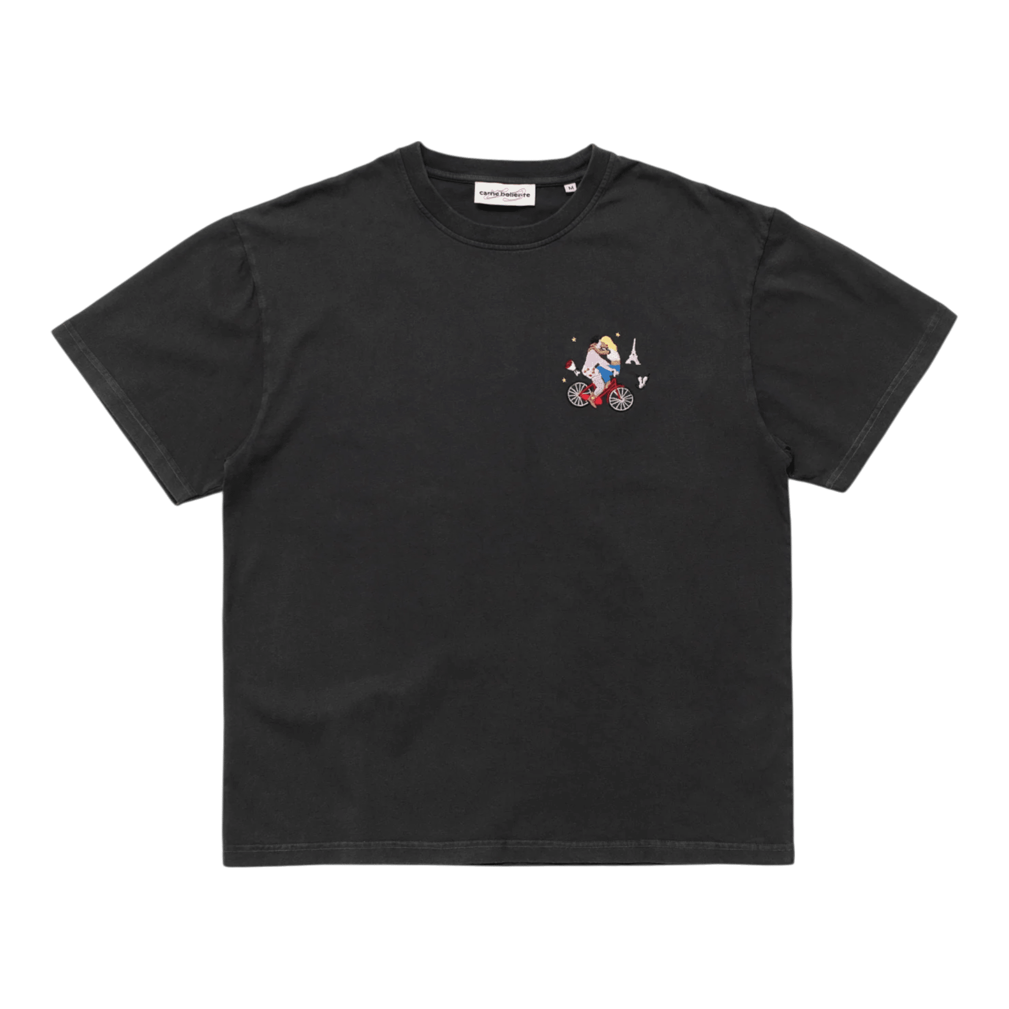 Carne Bollente Velo Valentine T-shirt - Off-Black T-shirt Carne Bollente 