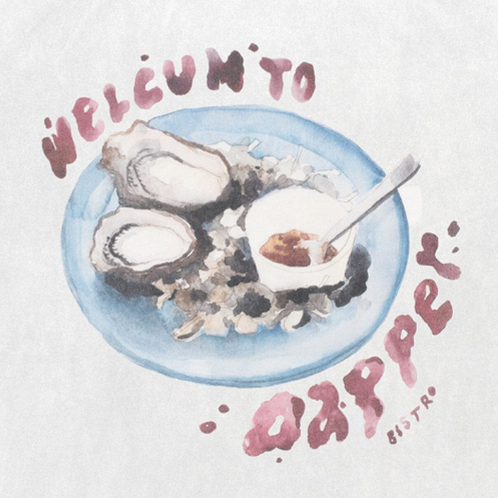 Carne Bollente x Dapper Bistro T-shirt - White T-shirt Carne Bollente 