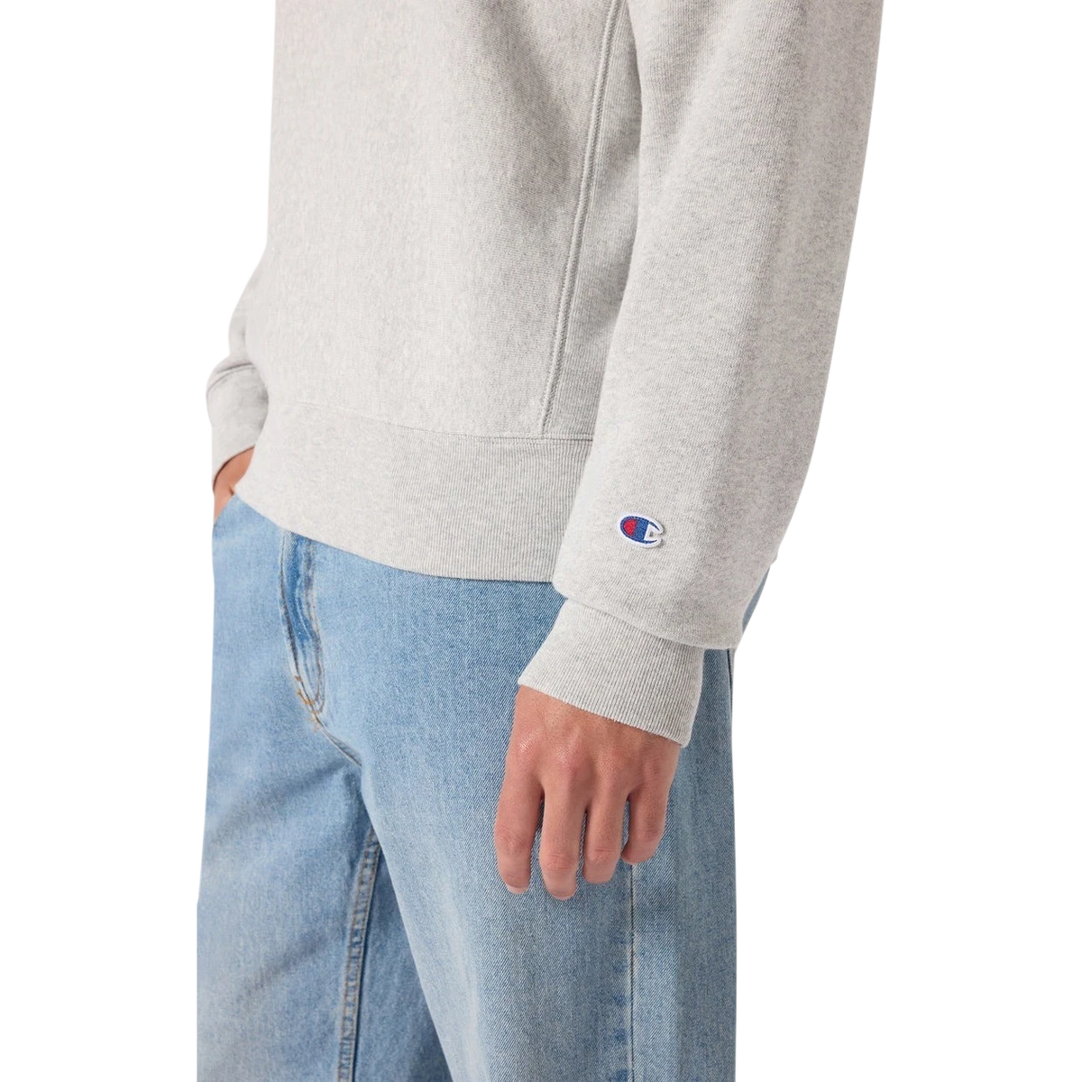 Champion - Crewneck Sweatshirt - Grey Genser Champion 