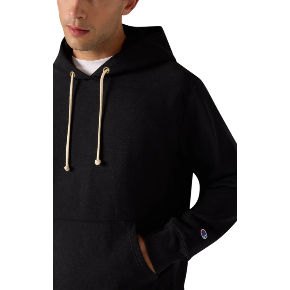 Champion - Hooded Sweatshirt - Black Hettegenser Champion 