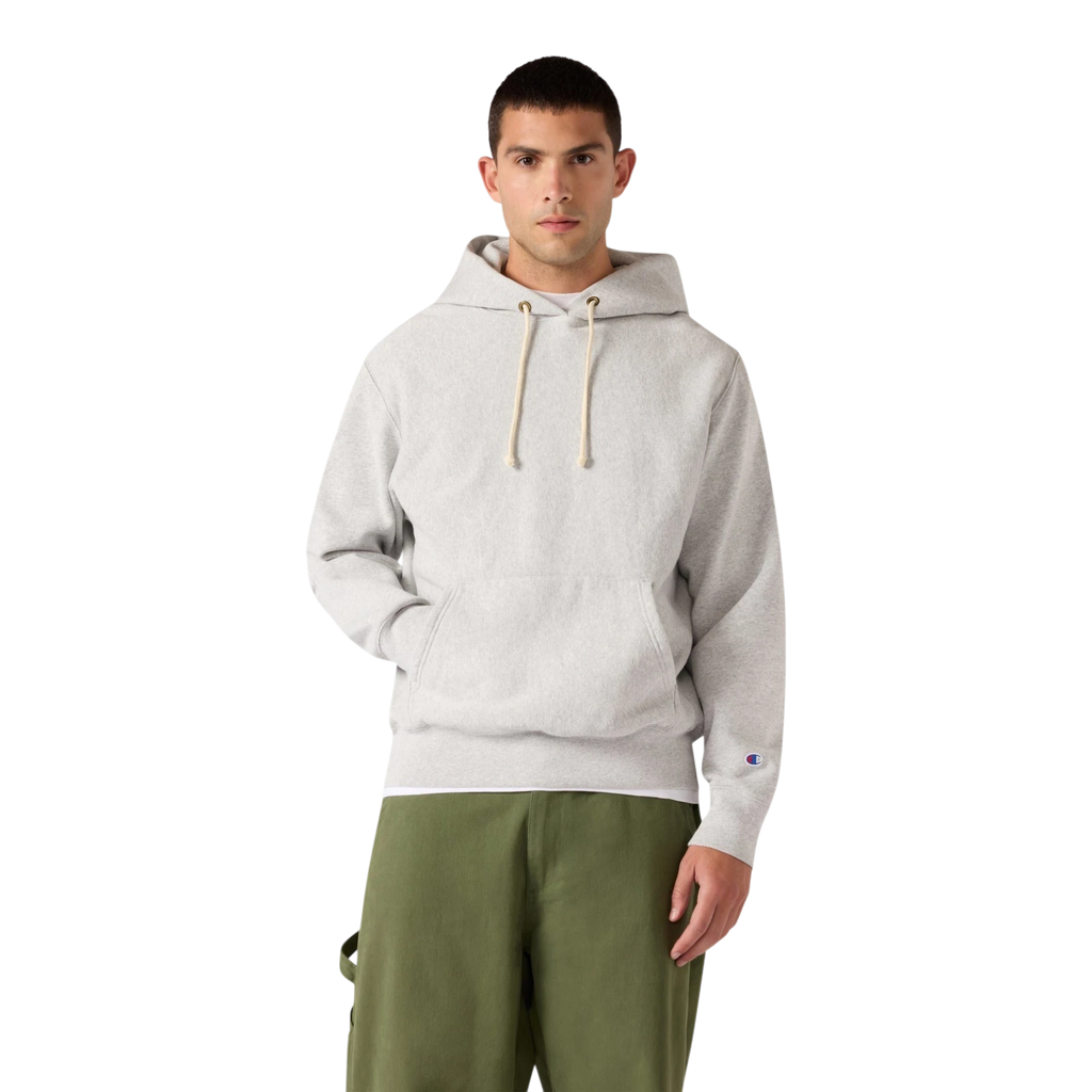 Champion - Hooded Sweatshirt - Grey Hettegenser Champion 