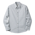 Coor - Cotton Blue Tartan Check Shirt - Light Blue Skjorte COOR 