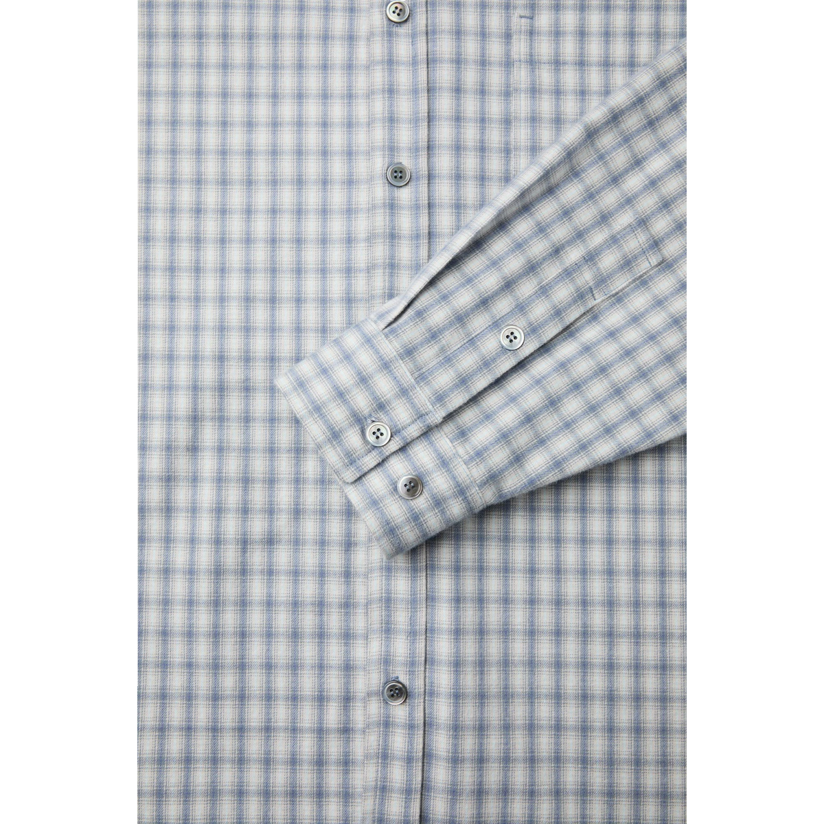 Coor - Cotton Blue Tartan Check Shirt - Light Blue Skjorte COOR 