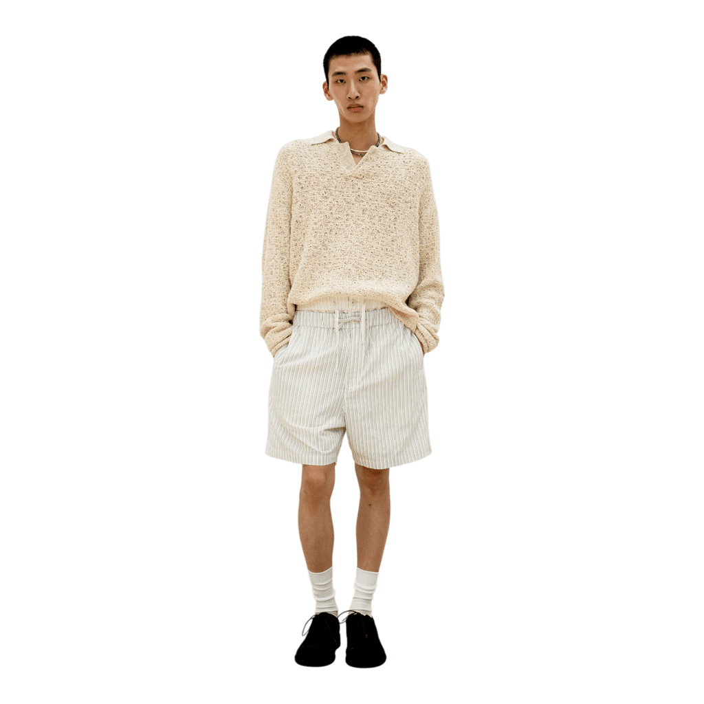 Coor Crochet Collar Knit - Natural Knitwear COOR 