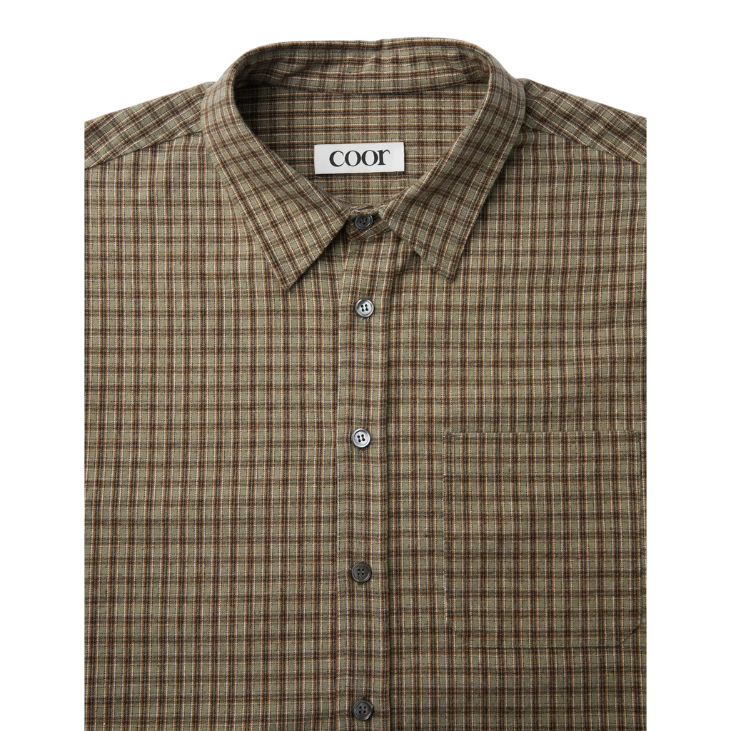 Coor - Gun Club Check Shirt - Sand Green Skjorte COOR 