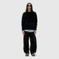 COOR Hairy Alapaca-Blend Crewneck Sweater - Black Sweater COOR 