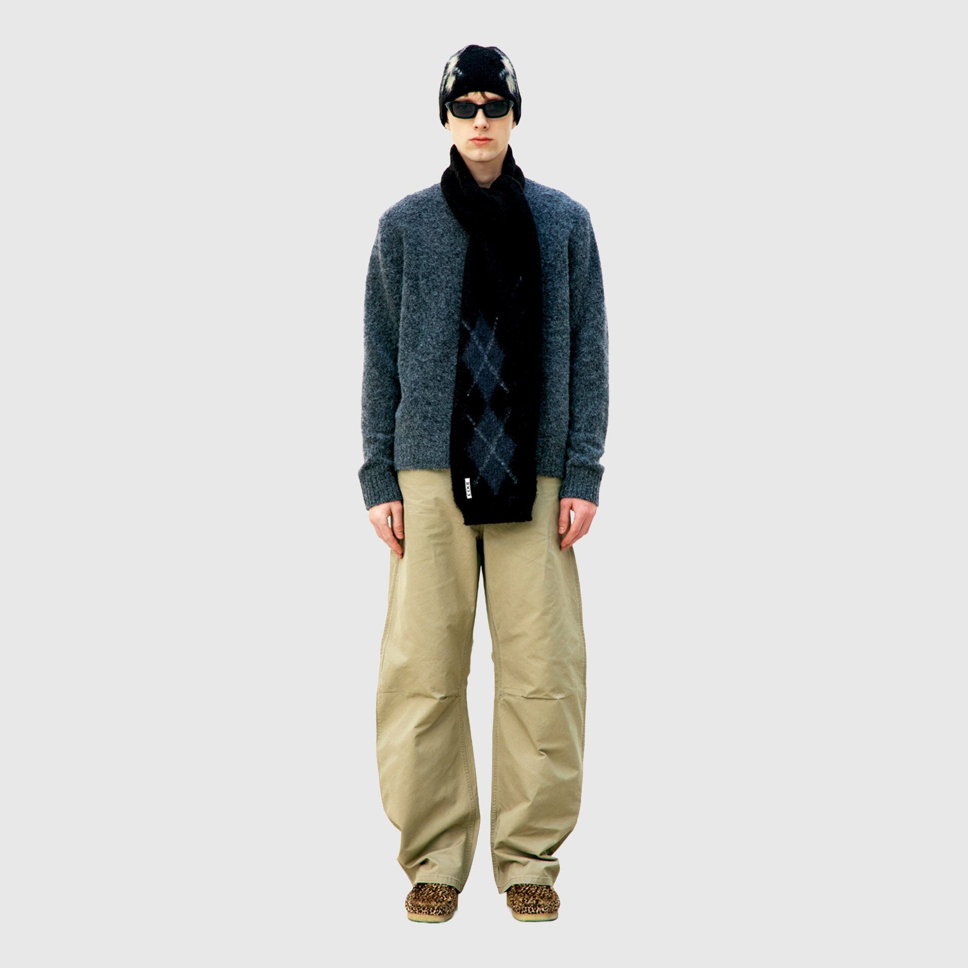 COOR Hairy Alapaca-Blend Crewneck Sweater - Melange Grey Sweater COOR 