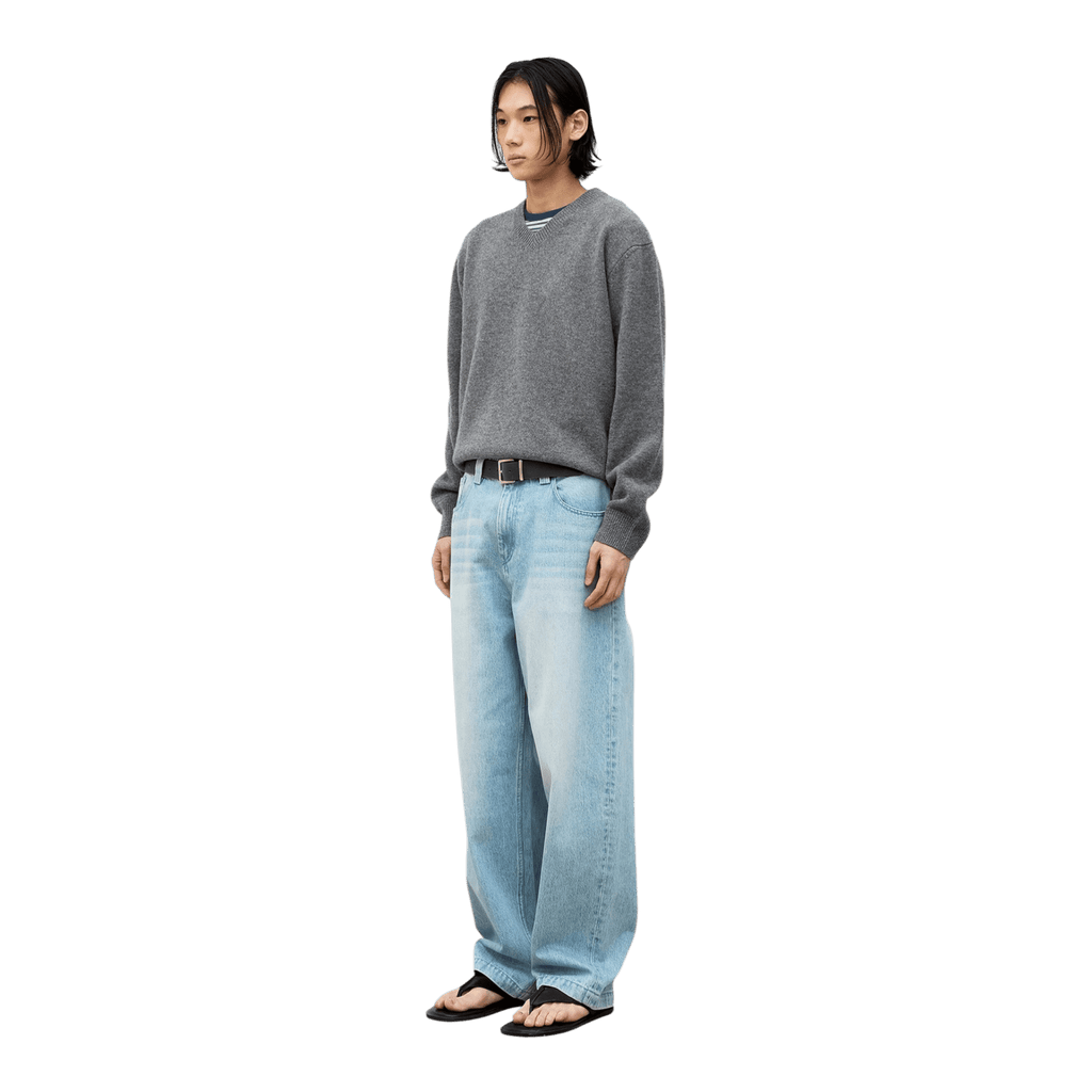 Coor Ice Blue Washed Baggy Fit Jeans - Ice Blue Pants COOR 