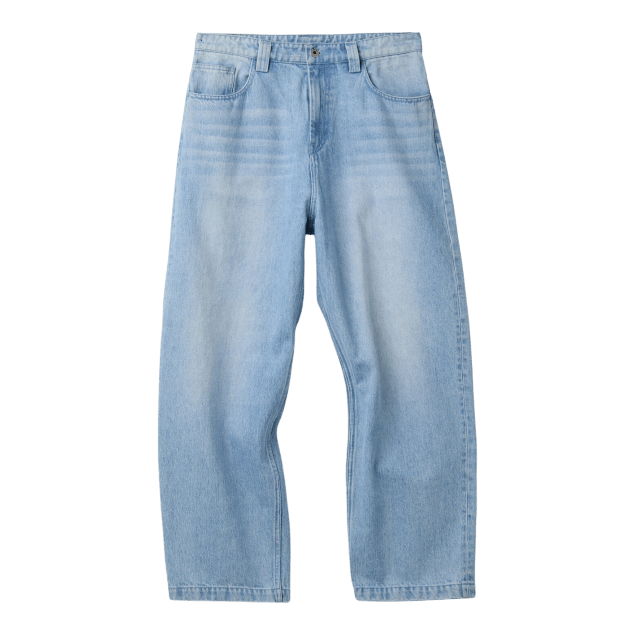 Coor Ice Blue Washed Baggy Fit Jeans - Ice Blue Pants COOR 