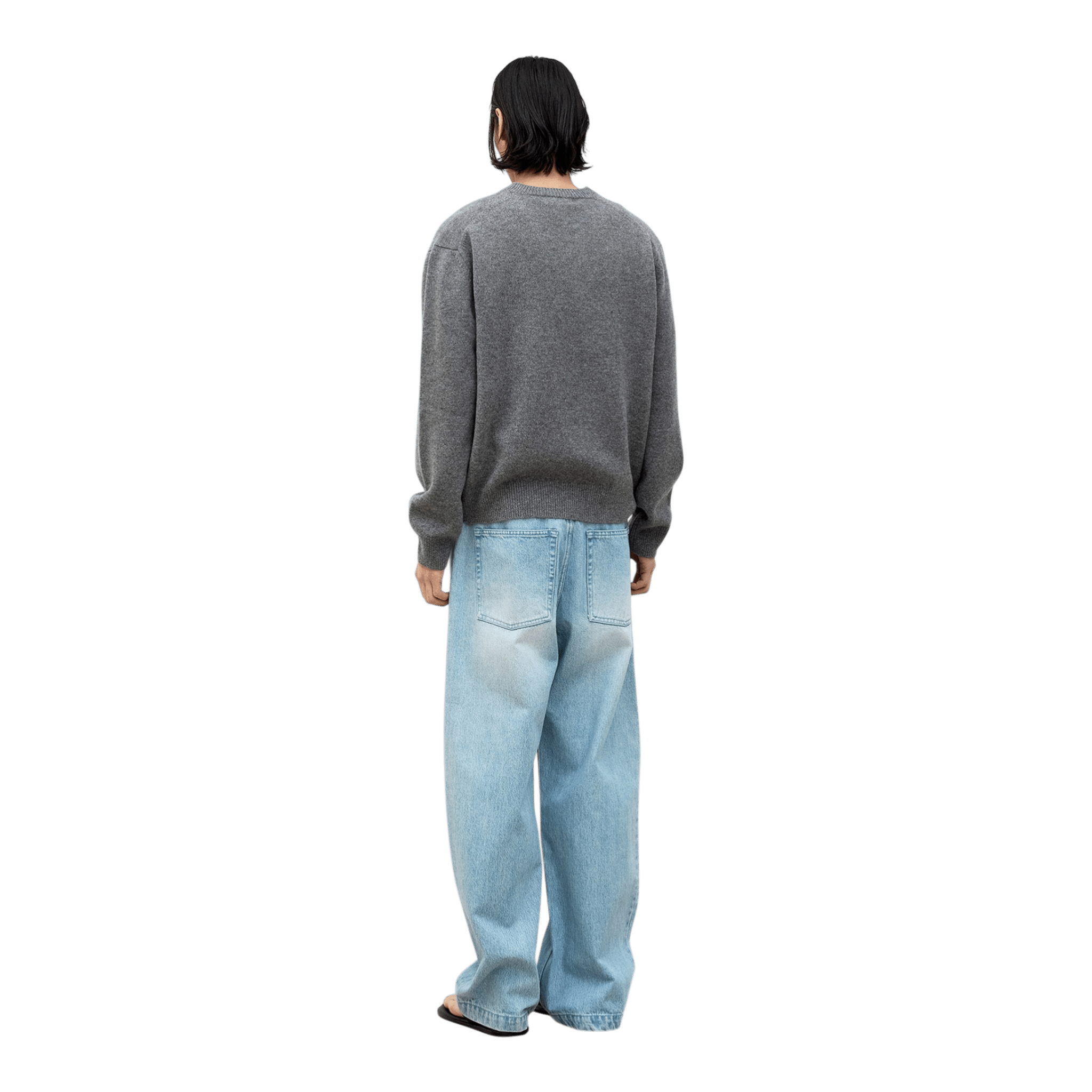 Coor Ice Blue Washed Baggy Fit Jeans - Ice Blue Pants COOR 