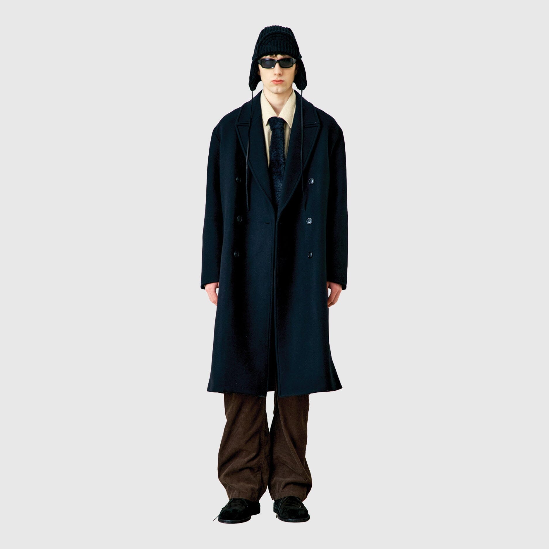 COOR Mtr Over-Fit Double Long Coat - Black Coat COOR 
