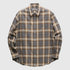COOR Ombre Flannel One Pocket Checkered Shirt - Check Brown Shirt COOR 