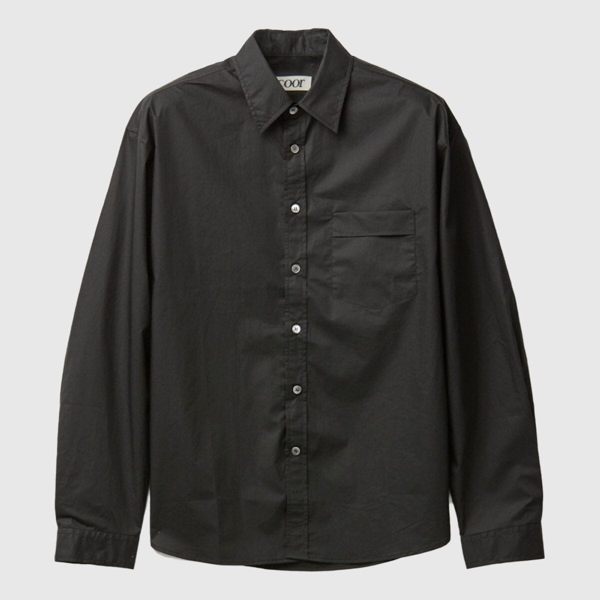 COOR Paper Cotton Shirt - Black Shirt COOR 