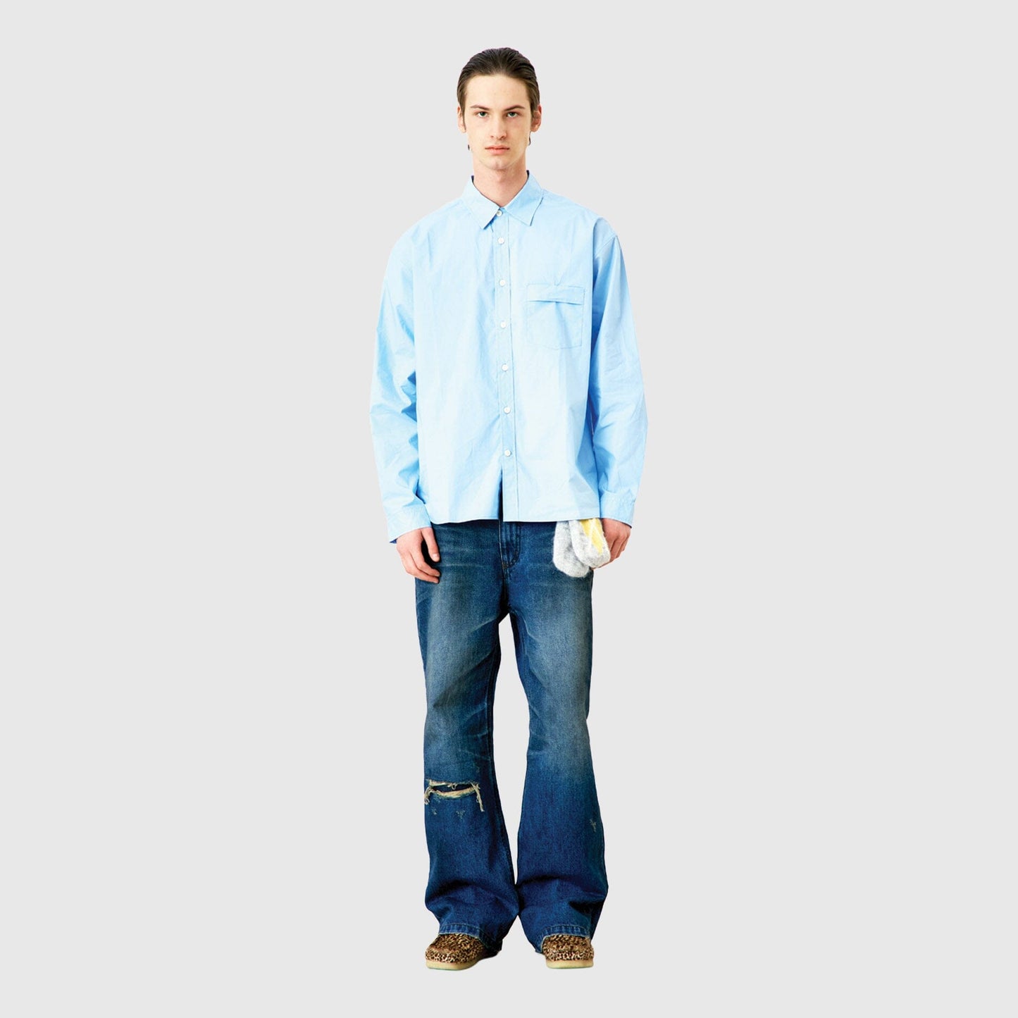 COOR Paper Cotton Shirt - Light Blue Shirt COOR 