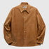 COOR Snap Button Suede Leather Shirt Jacket - Camel Brown Jacket COOR 