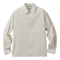 Coor Stripe Cotton Lounge Shirt - Ivory Shirt COOR 