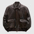 COOR Vintage Cow Skin A-2 Leather Jacket - Dark Brown Jacket COOR 