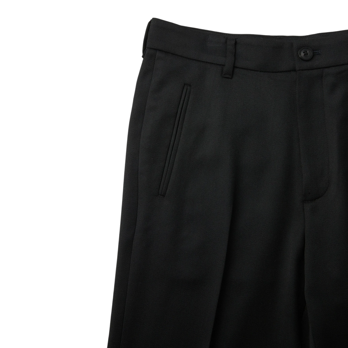 Coor - Wool Blend Straight-Leg Trousers - Black Bukse COOR 