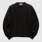 COOR Wool Cropped Crewneck Sweater - Black Sweater COOR 
