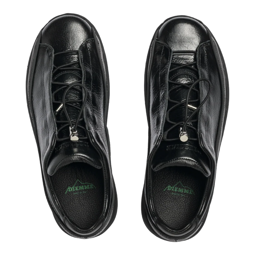 Diemme Licata - Black Crackled Patent Leather Shoes Diemme 