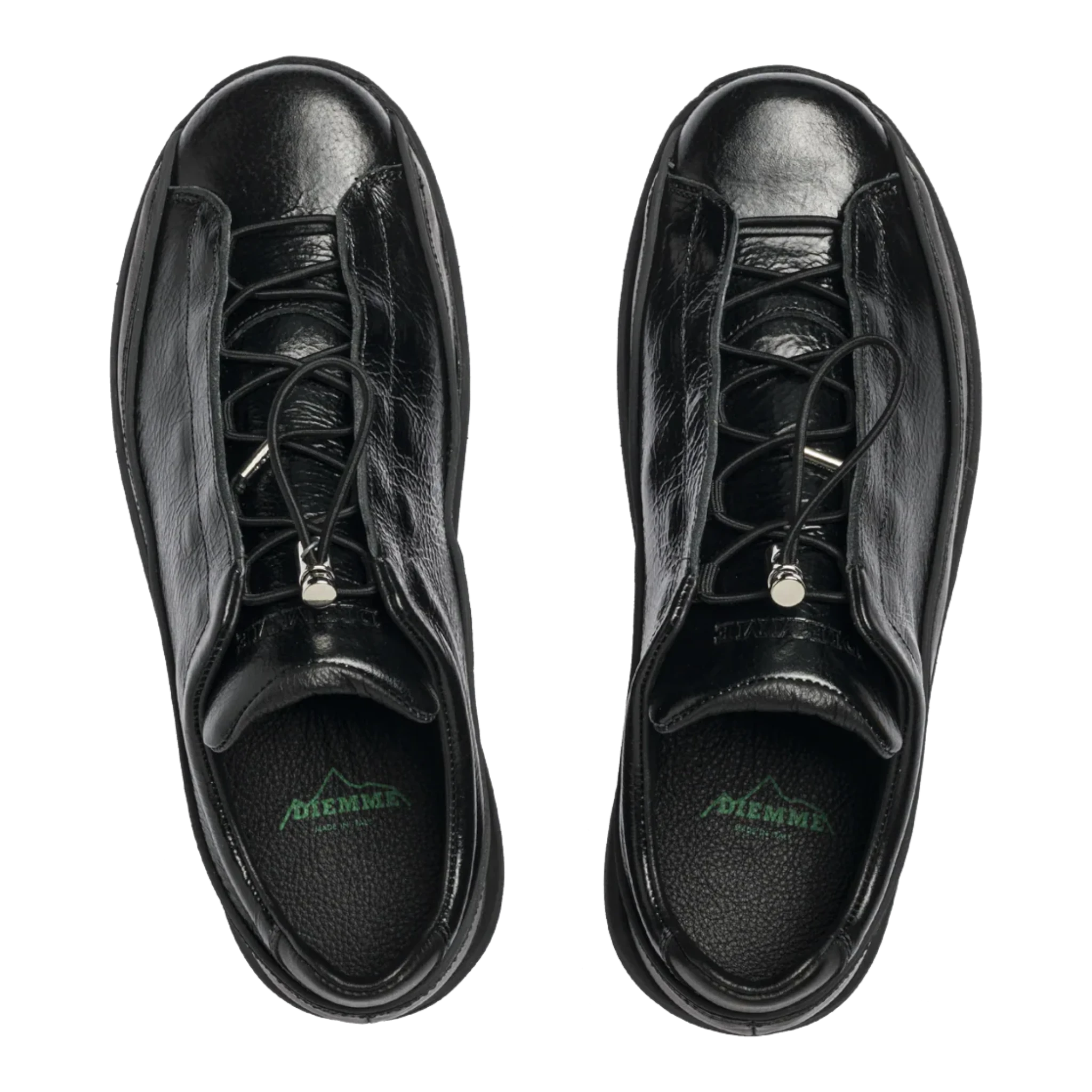 Diemme Licata - Black Crackled Patent Leather Shoes Diemme 