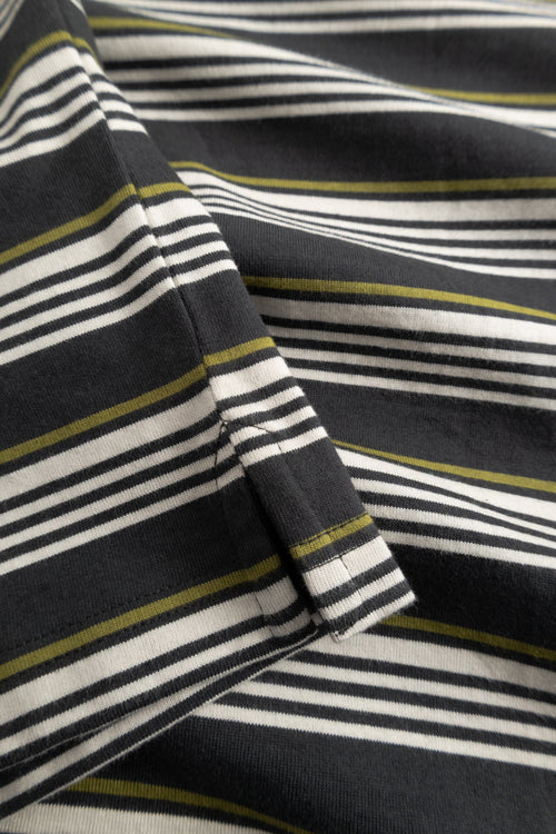 Double A By Wood Wood - WWLucas T-Shirt - Pirate Black Stripe T-skjorte Double A by Wood Wood 