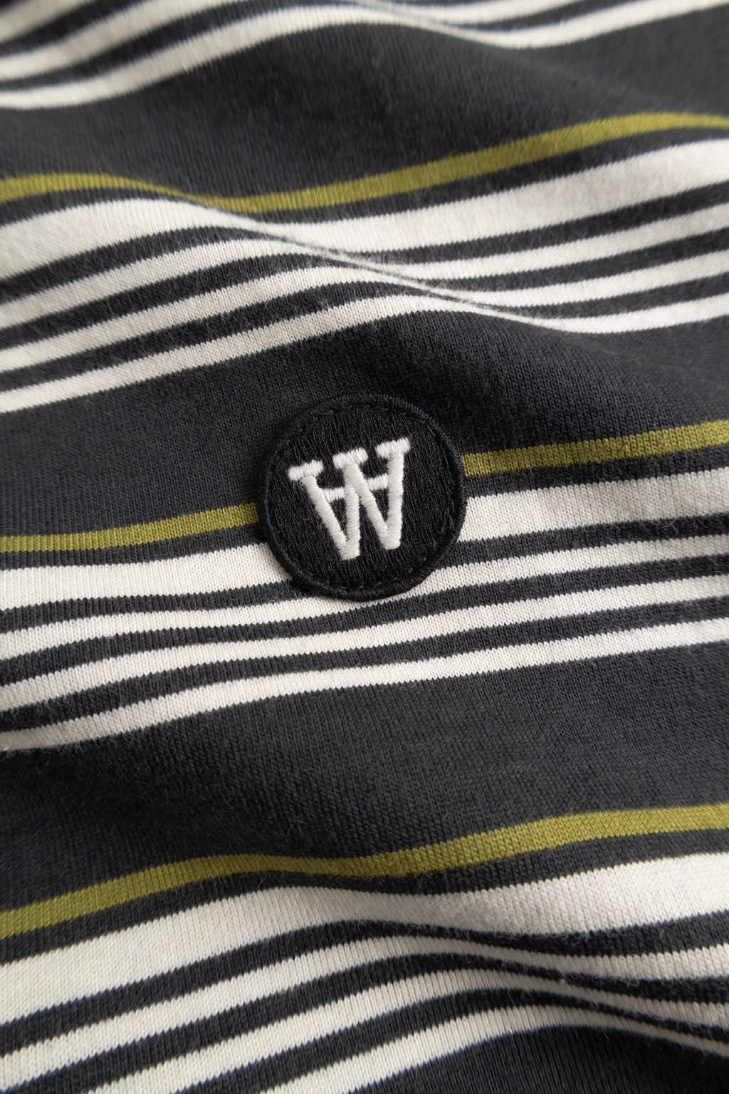 Double A By Wood Wood - WWLucas T-Shirt - Pirate Black Stripe T-skjorte Double A by Wood Wood 