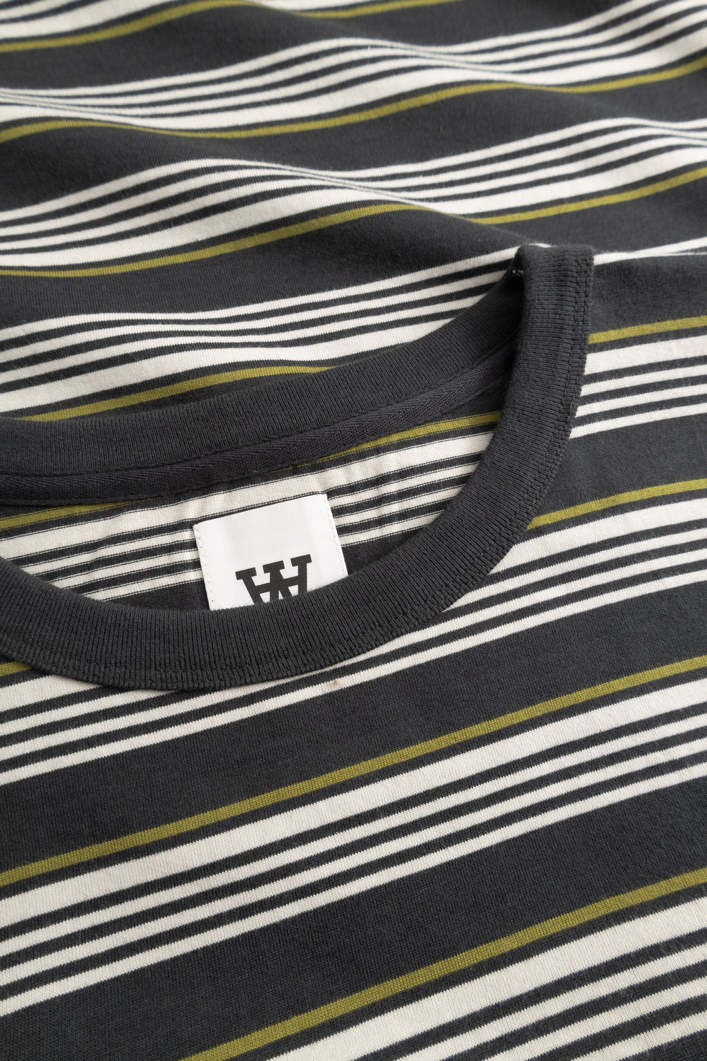 Double A By Wood Wood - WWLucas T-Shirt - Pirate Black Stripe T-skjorte Double A by Wood Wood 