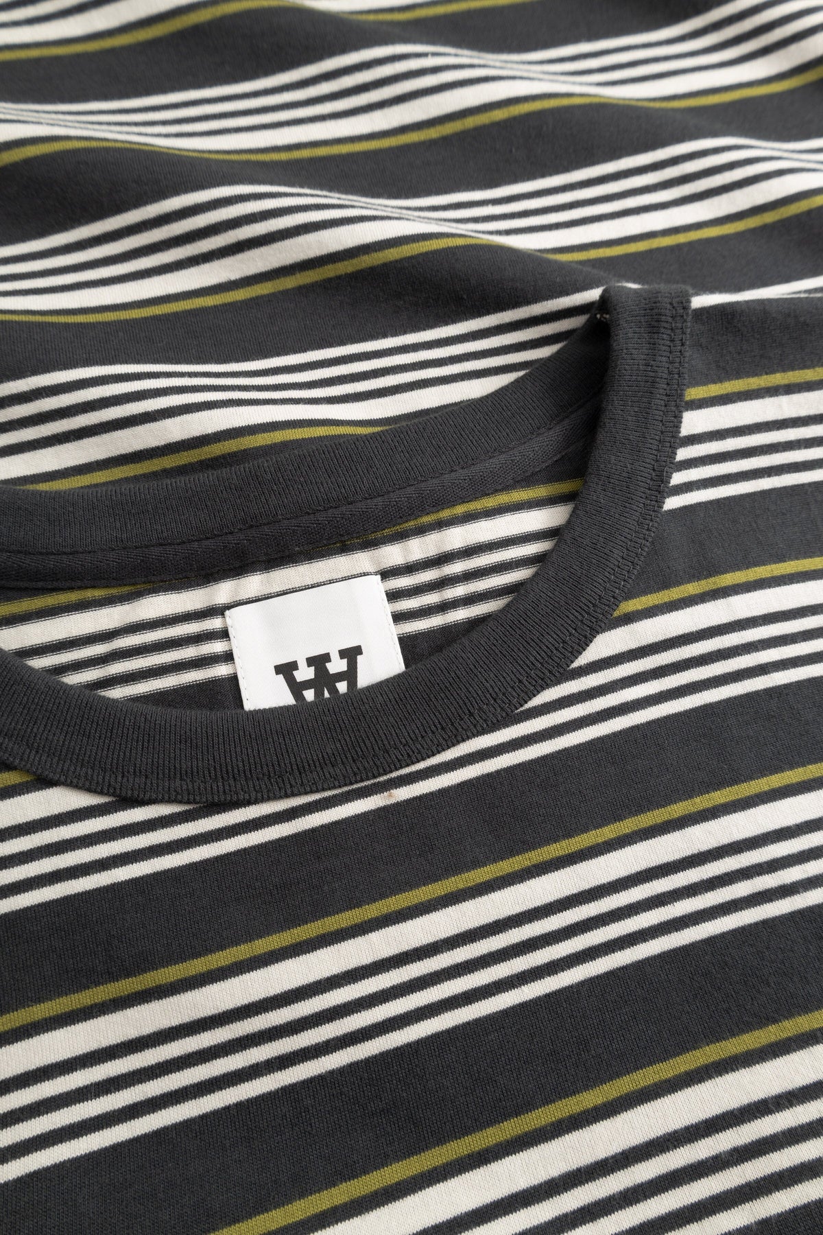 Double A By Wood Wood - WWLucas T-Shirt - Pirate Black Stripe T-skjorte Double A by Wood Wood 