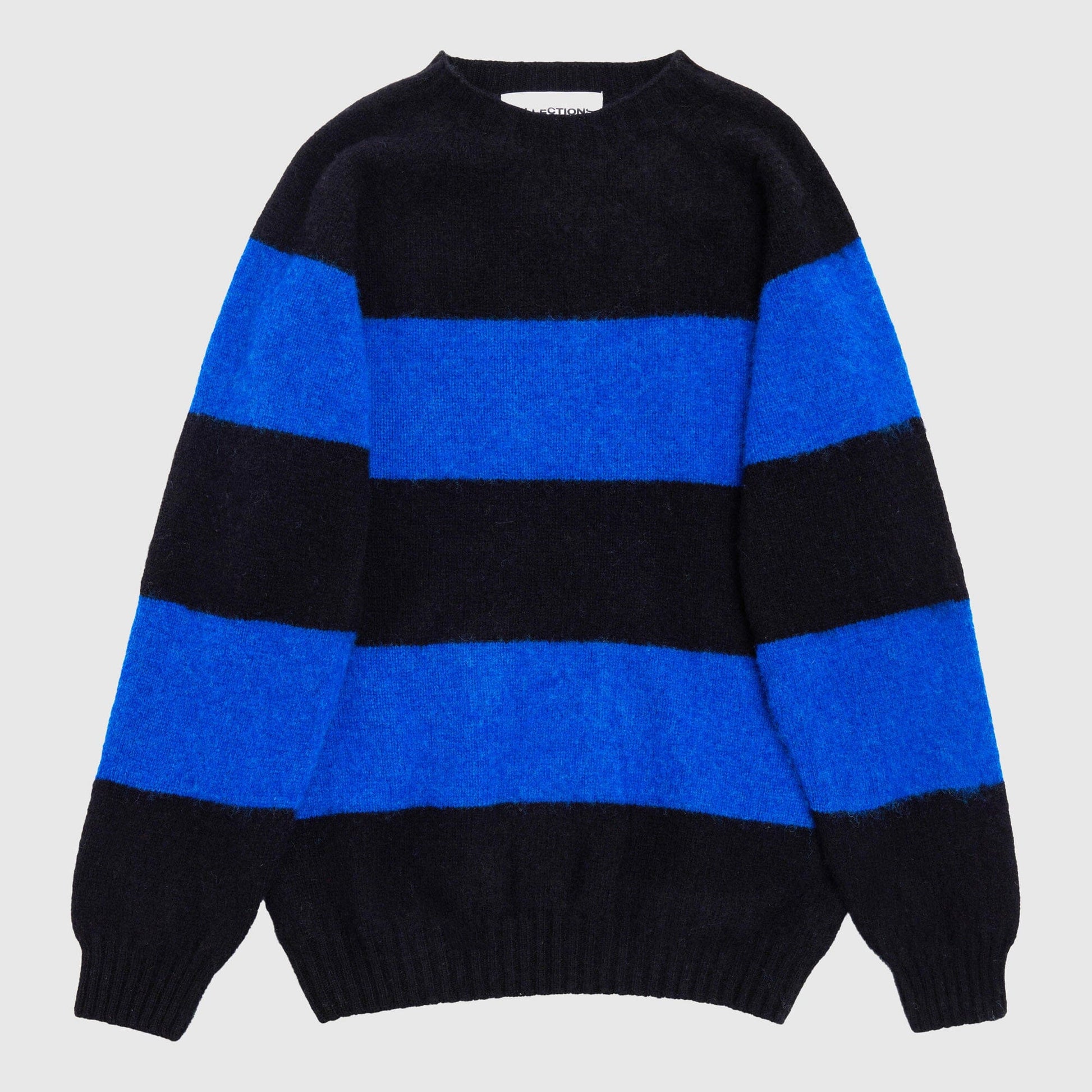 F5 Tavish Sweater - Black / Deep Blue Knitwear F5 Collections 