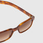Flatlist Hanky Sunglasses - Shimmery Horn w. Brown Gradient Lens Sunglasses Flatlist 