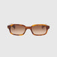 Flatlist Hanky Sunglasses - Shimmery Horn w. Brown Gradient Lens Sunglasses Flatlist 