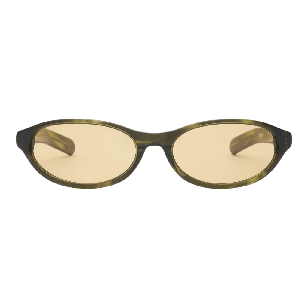 Flatlist Olympia Sunglasses - Olive Horn Sunglasses Flatlist 