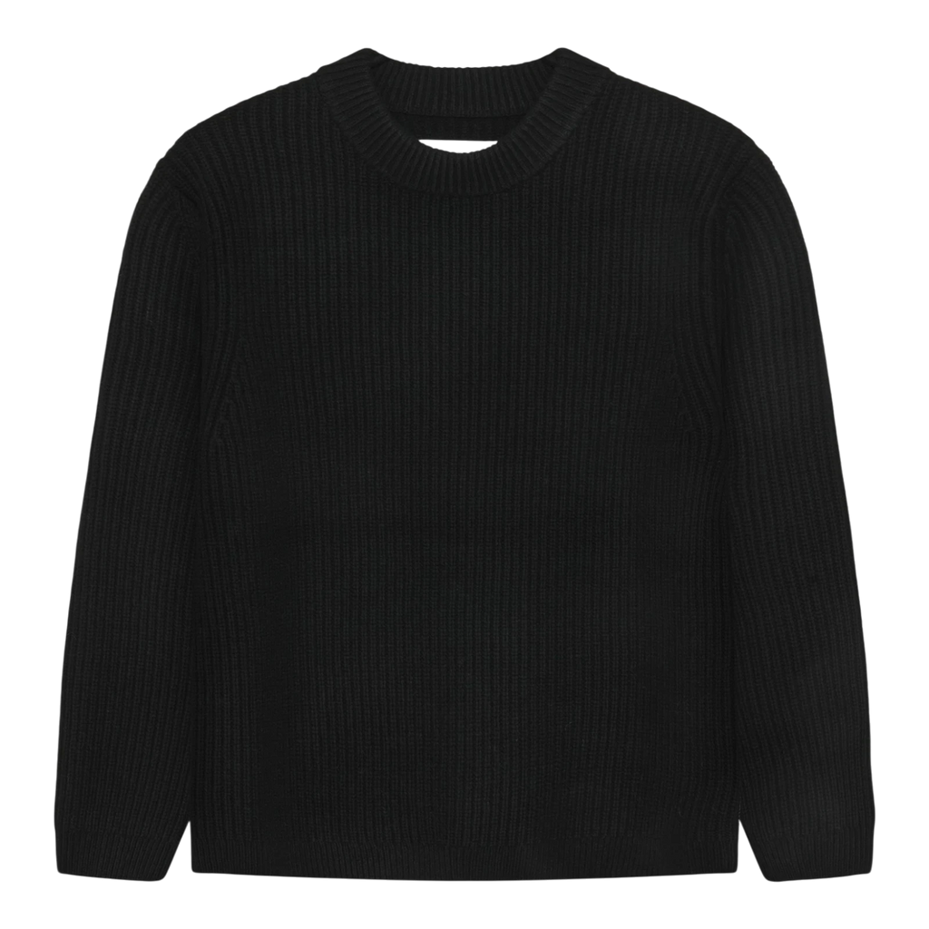 Garment Project - Boxy Wool Knit - Black Genser Garment Project 