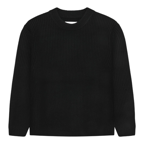 Garment Project - Boxy Wool Knit - Black Genser Garment Project 