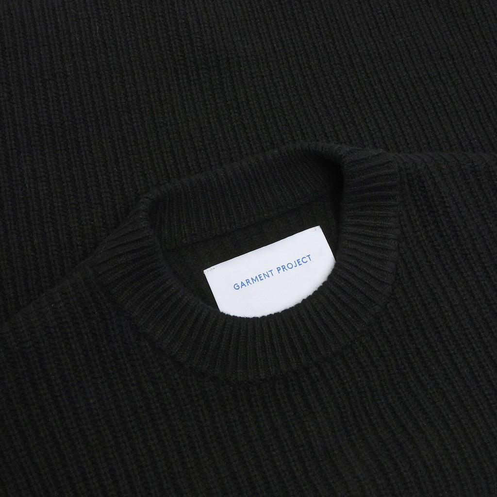 Garment Project - Boxy Wool Knit - Black Genser Garment Project 