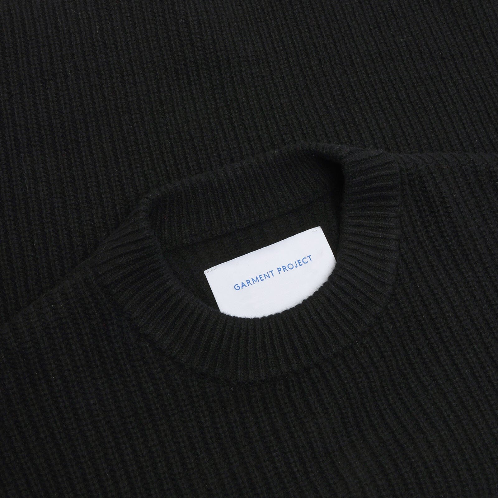 Garment Project - Boxy Wool Knit - Black Genser Garment Project 