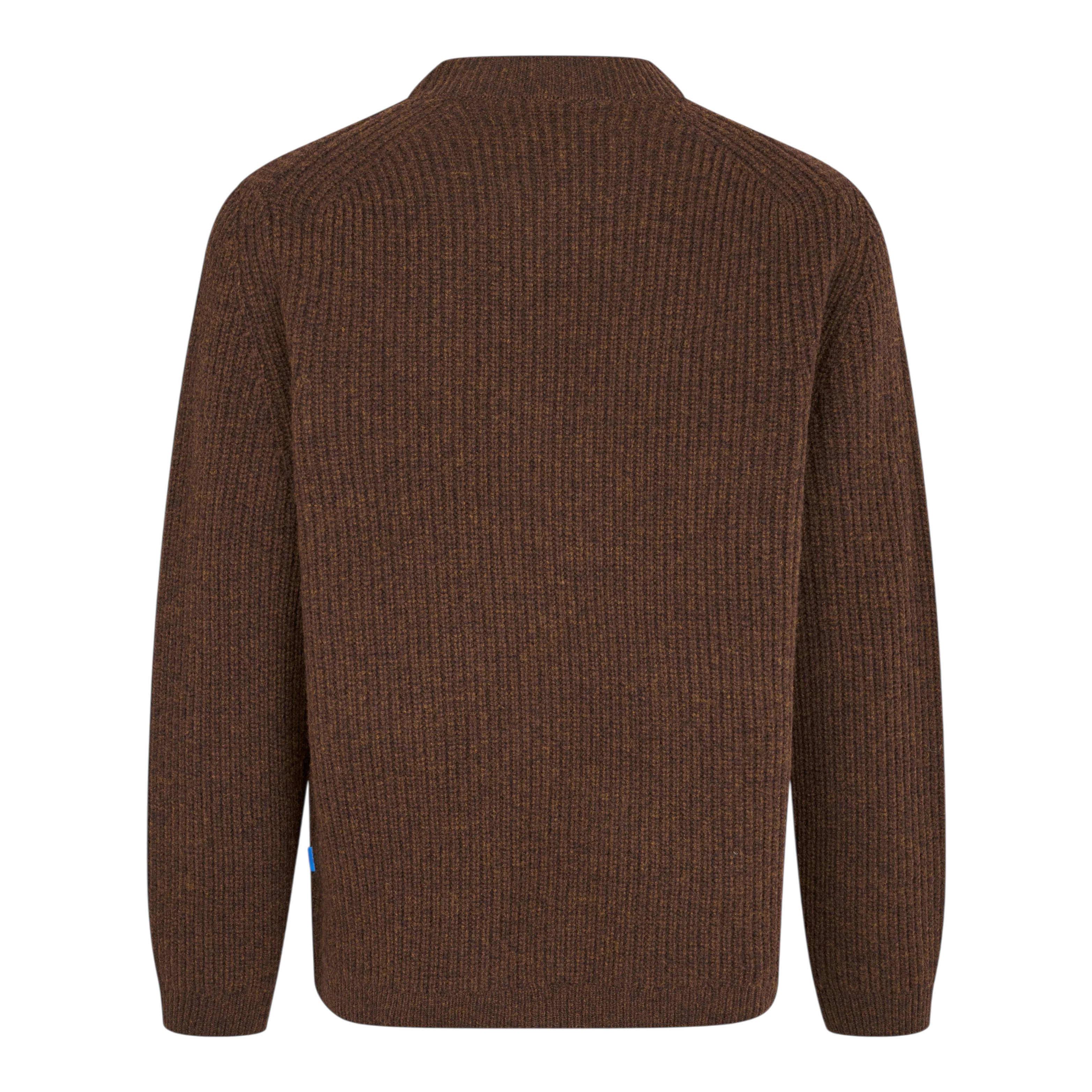 Garment Project - Boxy Wool Knit - Brown Melange Genser Garment Project 